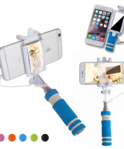 Mini Handheld Tripod Monopod Extendable Selfie Stick with Mirrors