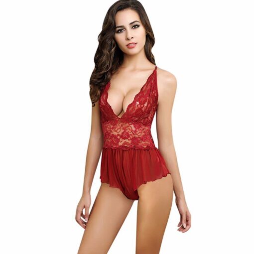 Women Lace Underwear Lingerie Baby Doll Nighty - WLDU