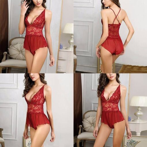 Women Lace Dress Underwear Lingerie Baby Doll Nighty